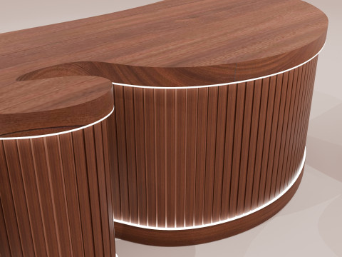 Reception Desk Modelo 3D