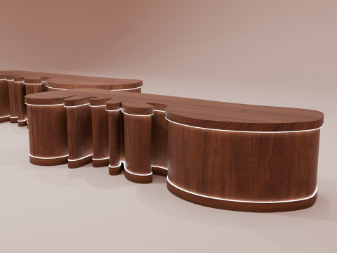 Reception Desk Modelo 3D