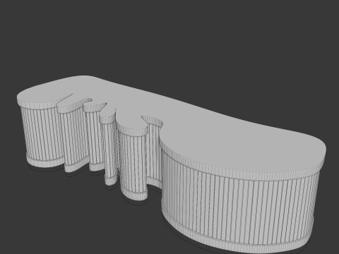 Reception Desk Modelo 3D