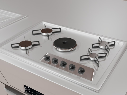 Commercial kitchen cabinet 3D Model