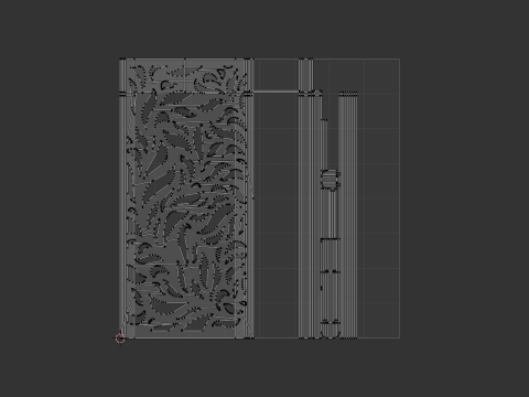 Decorative wall Model 3D