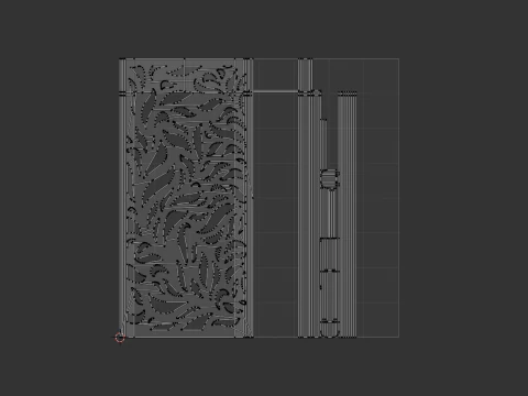 Декоративная стена 3D Модель
