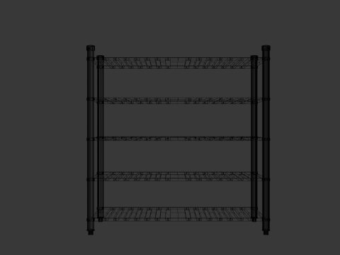 Kitchen Rack 3D Model