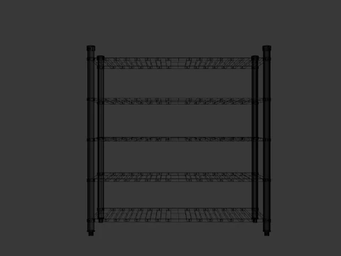 Kitchen Rack 3D Model