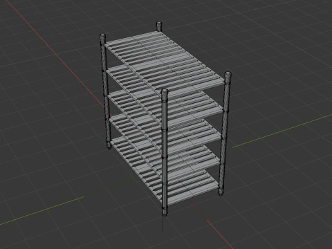Kitchen Rack 3D Model