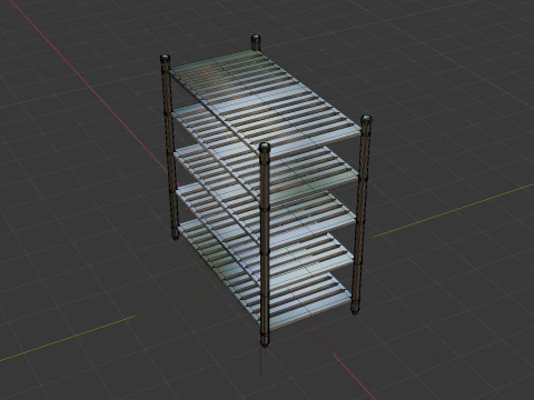 Kitchen Rack 3D Model