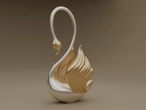 Kuğu heykeli 3D Model