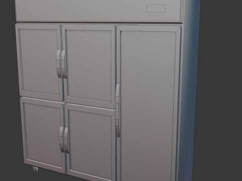 Commercial Restaurant Refrigeration 3D 모델