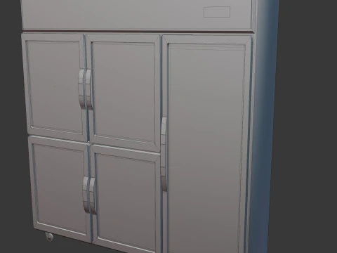 Commercial Restaurant Refrigeration 3D Model