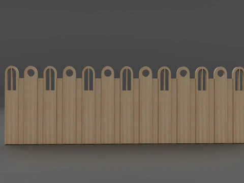 Patr&oacute;n lateral de la pared Modelo 3D