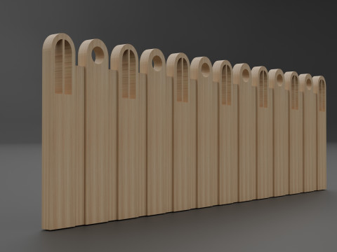 Wall side pattern 3Dモデル