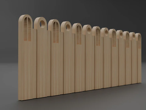 Wall side pattern 3D Model
