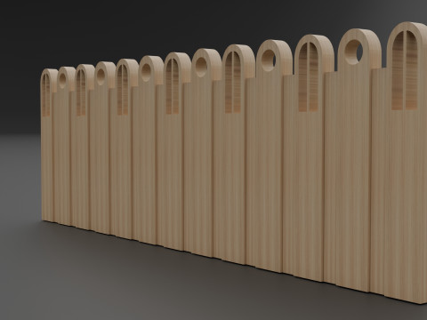 Wall side pattern 3Dモデル