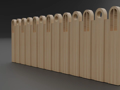Wall side pattern 3D Model