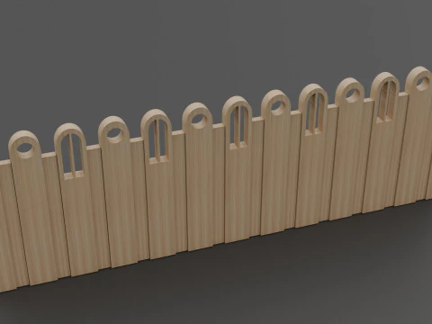 Wall side pattern 3D Model
