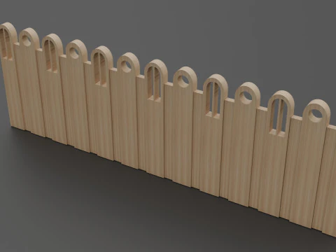 Wall side pattern 3D Model