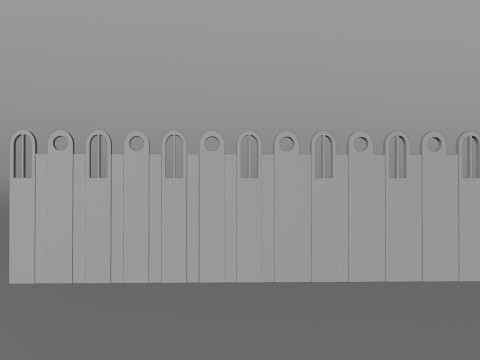 Wall side pattern 3Dモデル