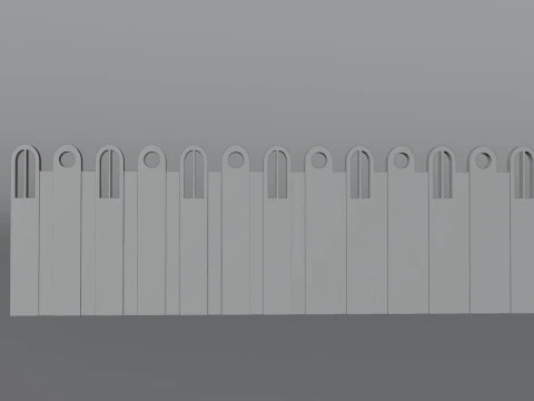 Wall side pattern 3D Model