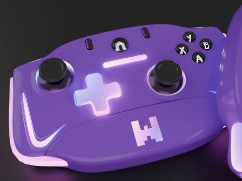 Konsol Permainan Model 3D