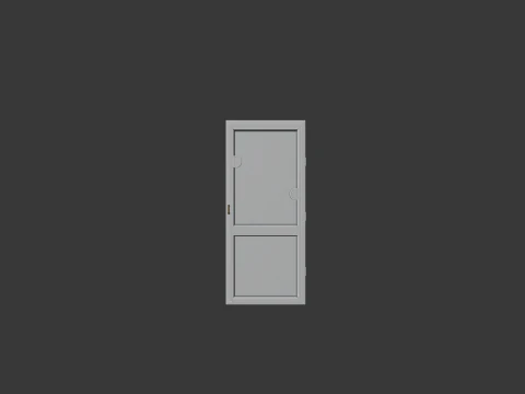 Simple Glass Door 3D Model