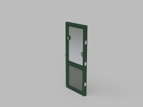 Simple Glass Door Modello 3D