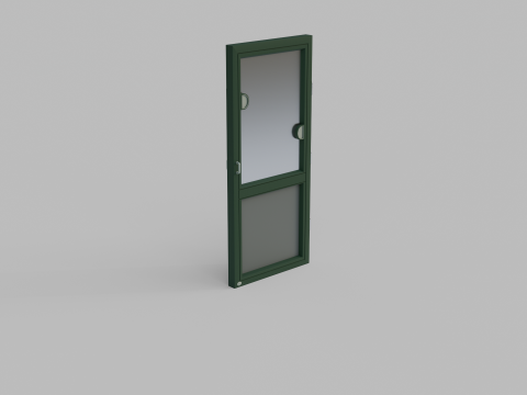 Simple Glass Door Modello 3D