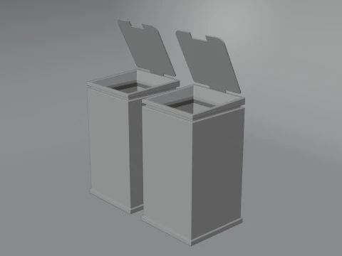 Dustbin 3D Model
