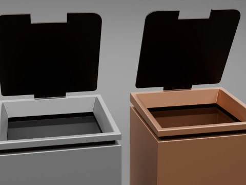 Dustbin 3D Model