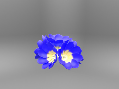 Blue Flowers Modelo 3D