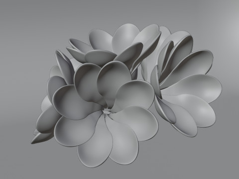 Blue Flowers Modelo 3D