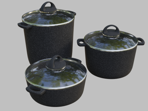 Coocking Pots Model 3D