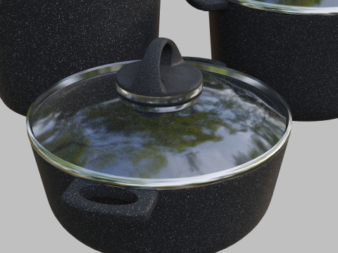 Coocking Pots Model 3D