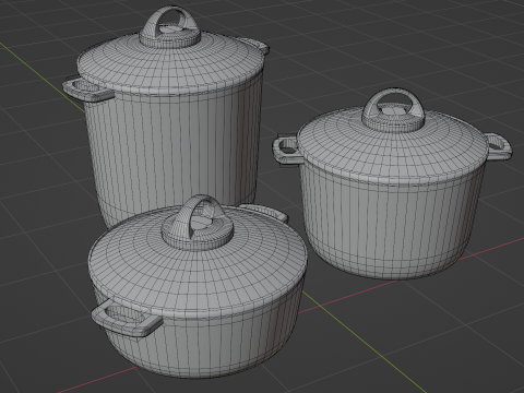 Coocking Pots Model 3D
