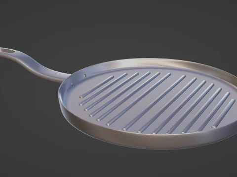 Kızartma ızgara tavası 1 3D Model