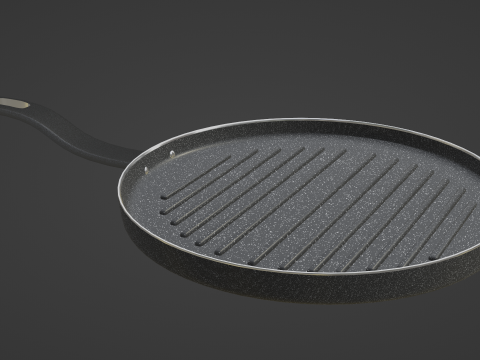 Fry grill pan 1 3Dモデル