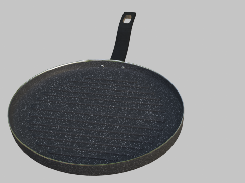 Fry grill pan 1 3Dモデル