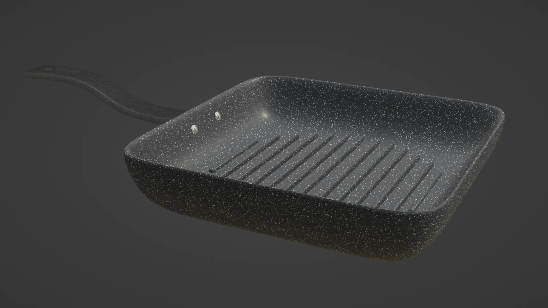 Fry Grill Pan 2 3D Model .c4d .max .obj .3ds .fbx .stl .blend