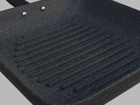 Fry Grill Pan 2 Model 3D