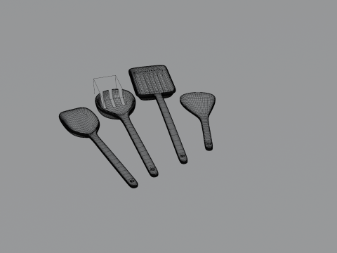 Wooden spetual set 2 3Dモデル