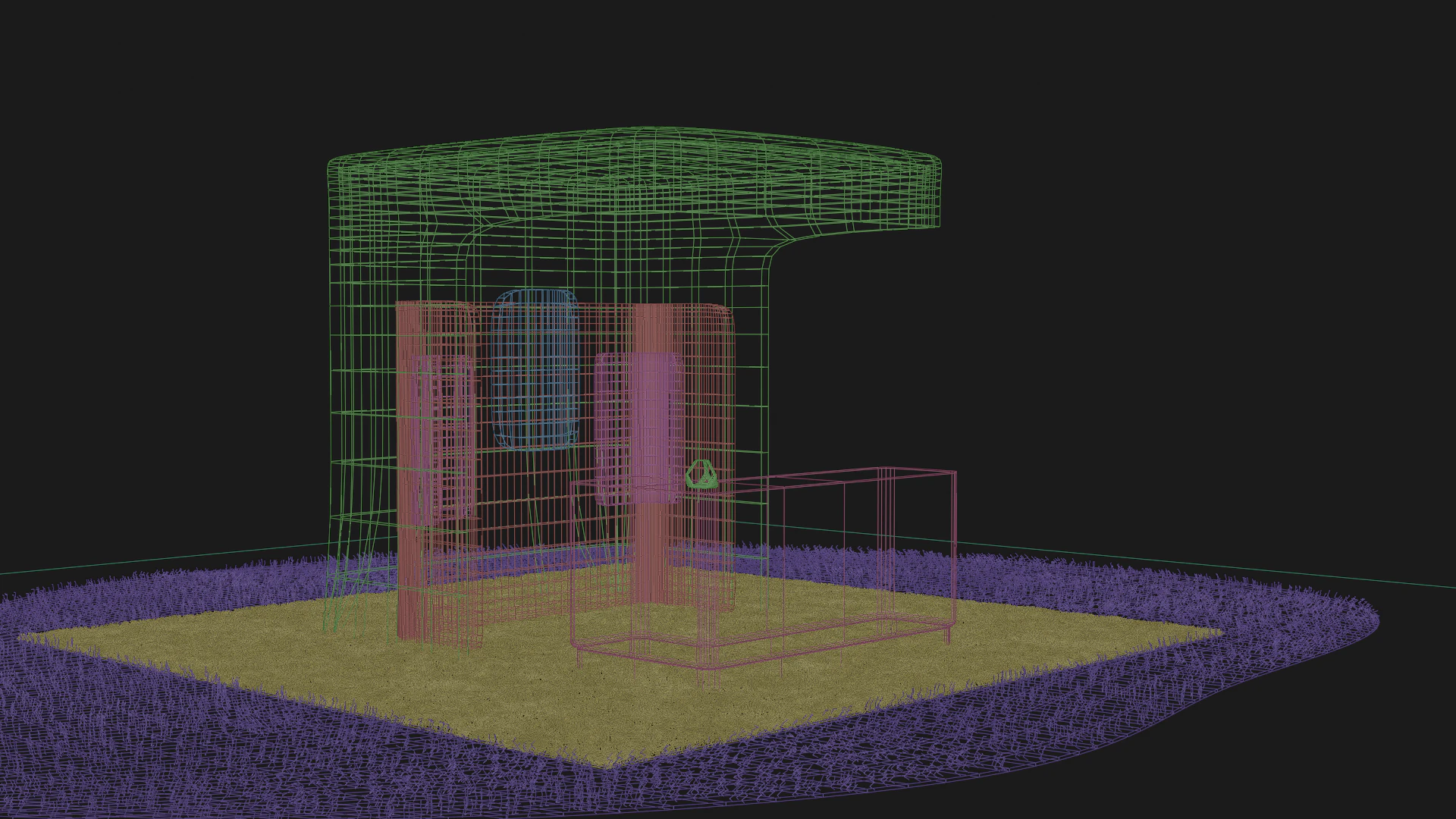 Exhibition Booth 1 3D Model .c4d .max .obj .3ds .fbx .stl .blend 