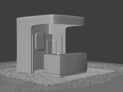 Exhibition Booth 1 3D Model