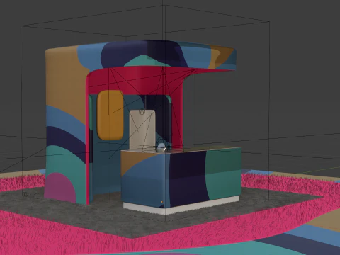 Exhibition Booth 1 3D Model