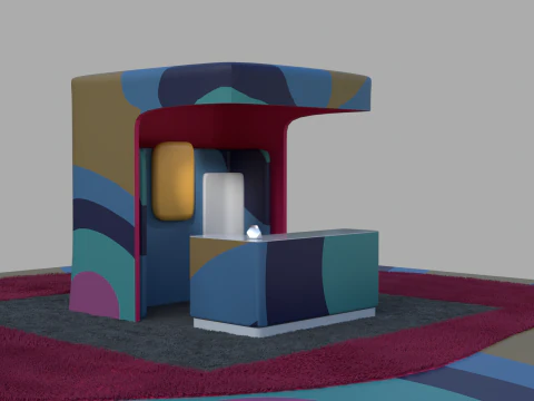 Exhibition Booth 1 3D Model
