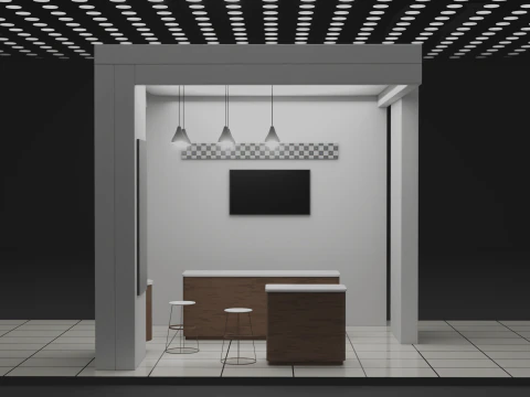 Exhibition Booth 2 3D Model