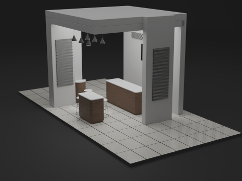 Exhibition Booth 2 3D 模型
