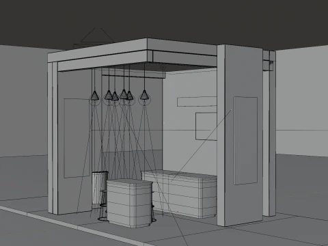 Exhibition Booth 2 3D Model