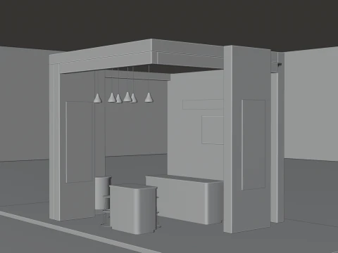 Exhibition Booth 2 3D Model