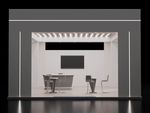 Exhibition Booth 3 3D Model