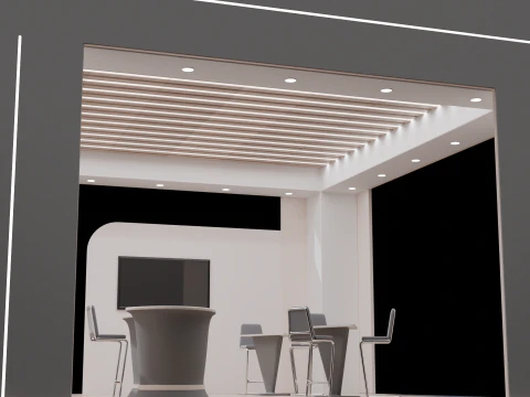 Exhibition Booth 3 3D Model