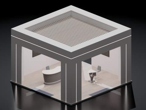 Exhibition Booth 3 3D Model